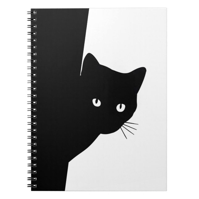 Carnet Chat noir rusé (Devant)