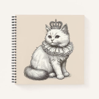 Carnet Chat Persan portant Crown Royal