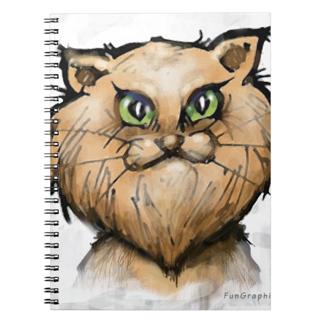 Carnet Chat perse (Devant)