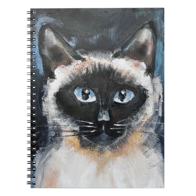 Carnet chat siamois (Devant)