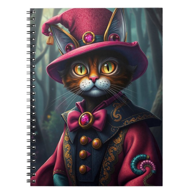 Carnet Chat sorcier  Papier (Devant)