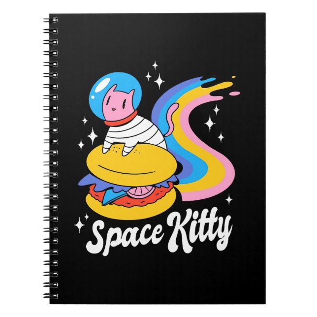 Carnet Chat spatial astronaute (Devant)