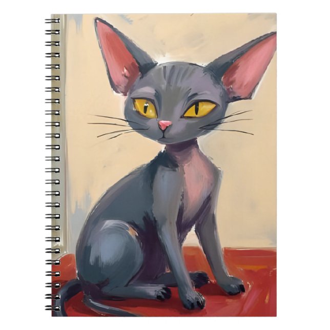Carnet Chat Sphynx | Chat sans poils Animal de compagnie  (Devant)