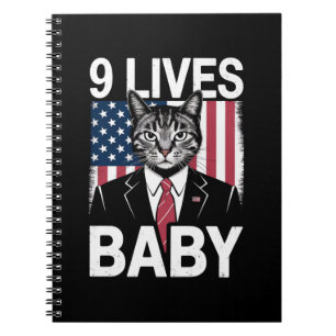 Carnet Chat Trump 9 Vies Bébé Drôle Chat Trump