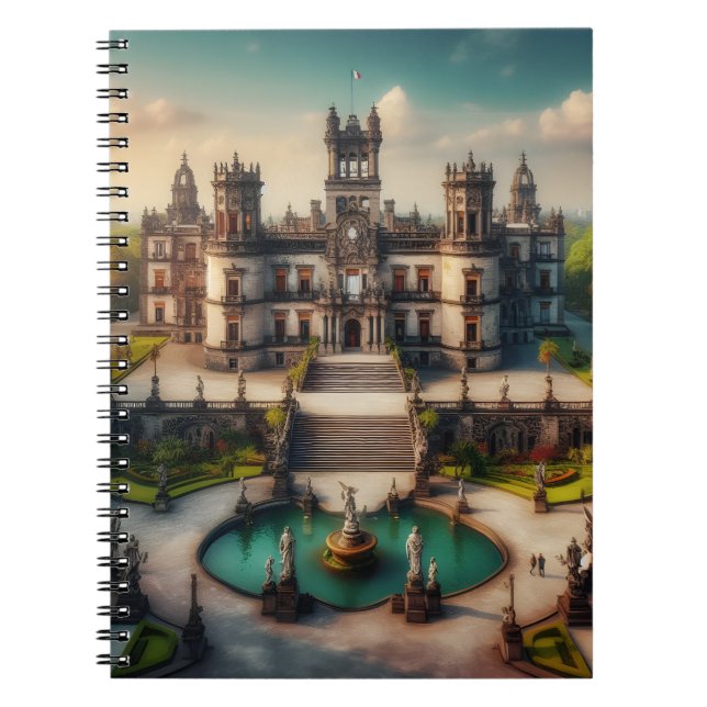Carnet Château de Chapultepec Mexique Vintage voyage (Devant)