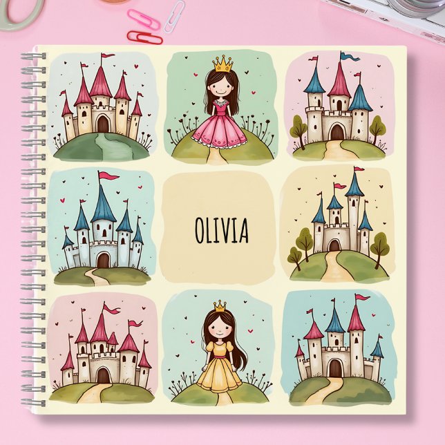 Carnet Château de conte de fées adorable & dessins de pri (Créateur téléchargé)