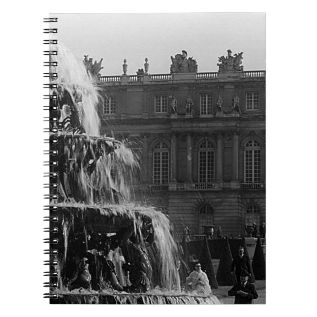 Carnet Château de France vintage Fontaine Pyramide Versai (Devant)