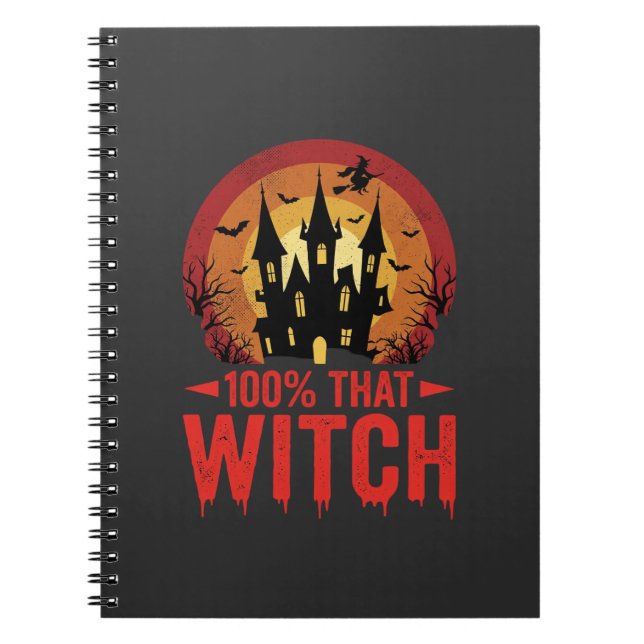 Carnet Château d'Halloween de cette sorcière à 100% (Devant)
