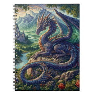 Carnet Château du Dragon médiéval coloré