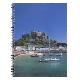 Carnet Château Mont Orgueil et port, Gorey, Jersey