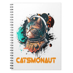Carnet Chatmonaut Chat Astronaute Ou Chat De L'Espace