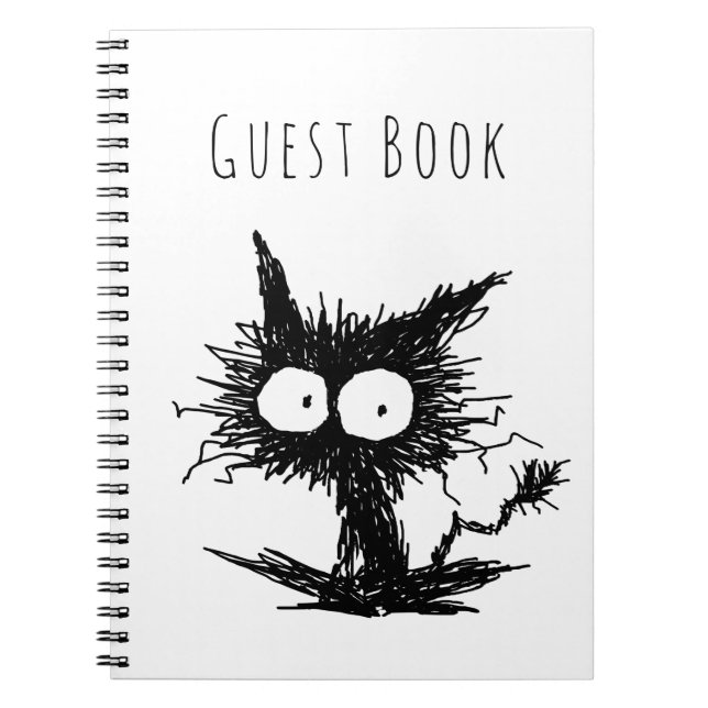 Carnet Chaton mal peigné noir GabiGabi (Devant)