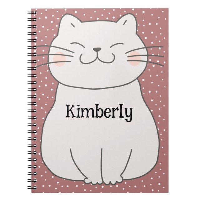 Carnet Chaton mignon et moderne  (Devant)