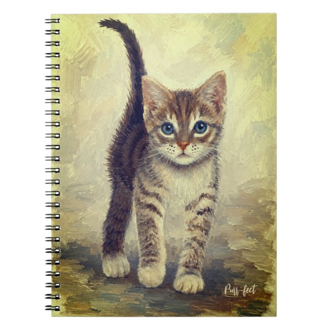 Carnet Chaton tigré adorable  (Devant)