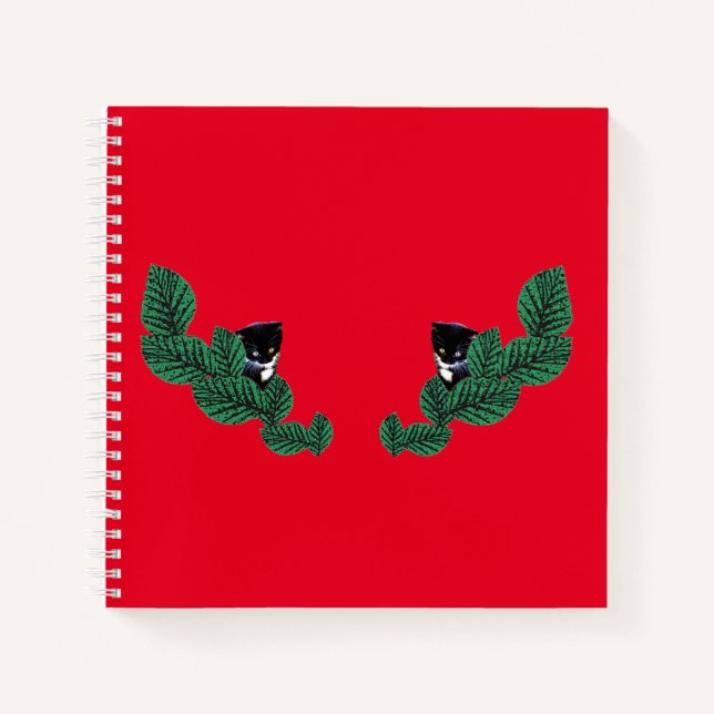 Carnet Chatons avec Feuille (Devant)