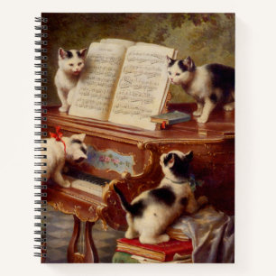 Carnet Chatons et piano