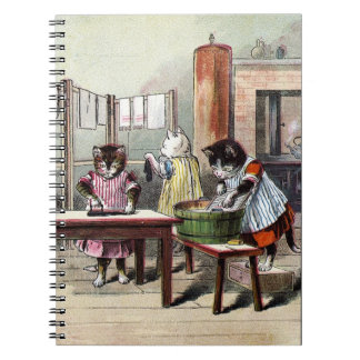 Carnet Chatons lavant leurs mitaines