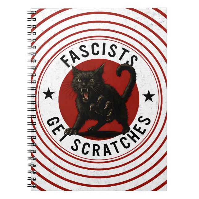 Carnet Chats Contre les Fascistes (Devant)