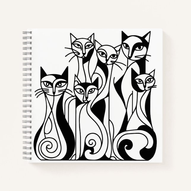 Carnet Chats cool (Devant)