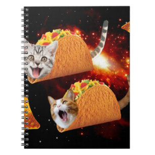 Carnet Chats dans les tacos spatiaux