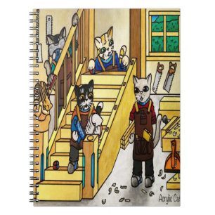Carnet Chats de joaillerie en bois