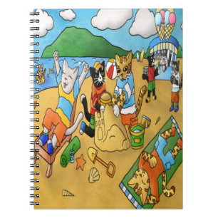 Carnet Chats de plage d'été