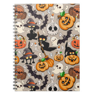 Carnet Chats drôles de Halloween Fête