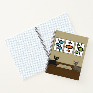 Carnet Chats du milieu du siècle Jouer Scrabe
