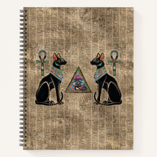 Carnet Chats égyptiens et oeil de Horus