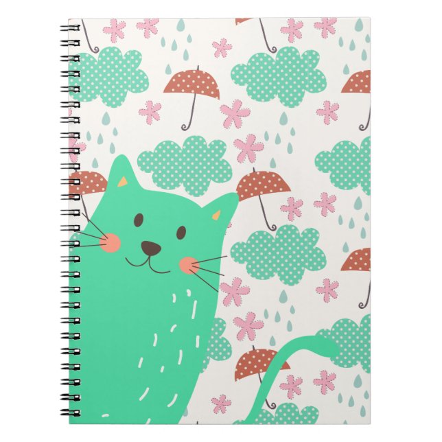 Carnet Chats en pluie (Devant)