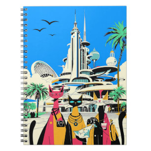 Carnet Chats en vacances Visiter l'avenir