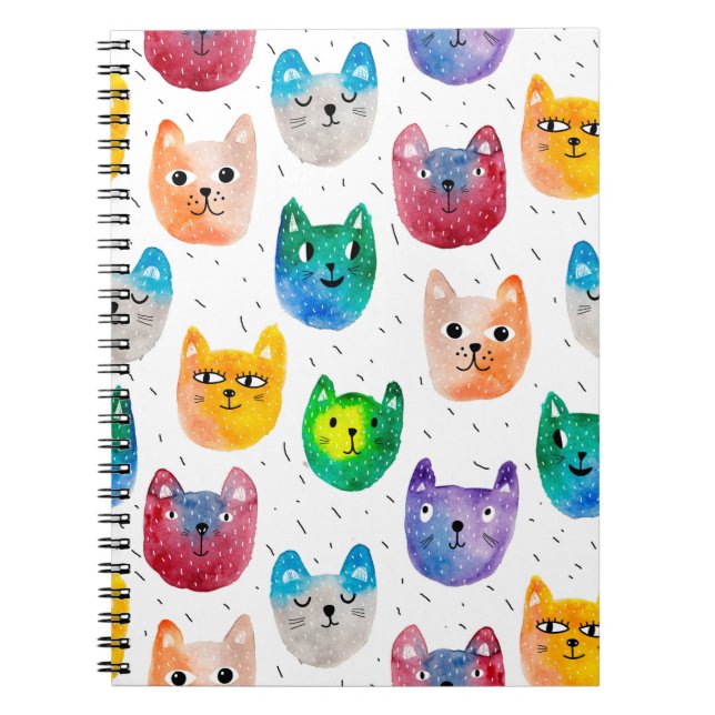 Carnet Chats et amis à l'aquarelle (Devant)