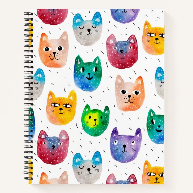 Carnet Chats et amis à l'aquarelle (Devant)
