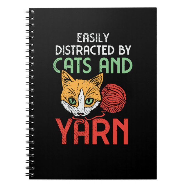 Carnet Chats et fil (Devant)