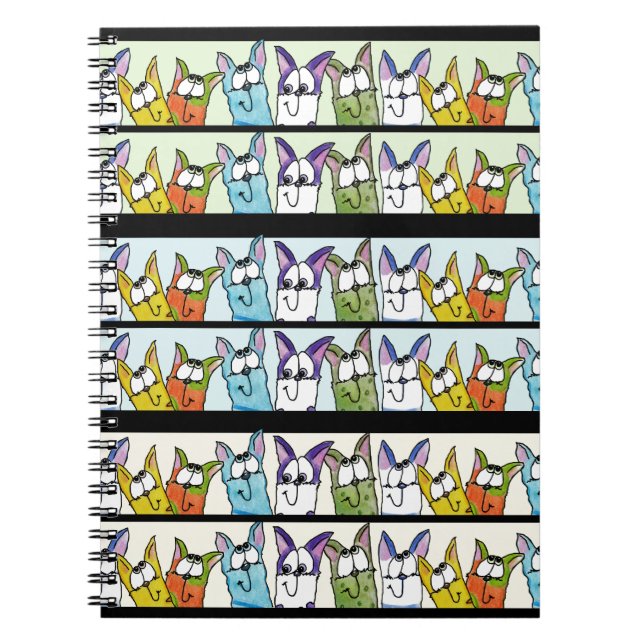 Carnet Chats Kitty Lineup Colorful (Devant)