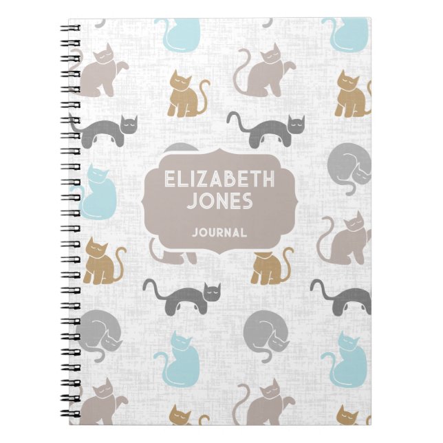 Carnet Chats mignons, Palette de couleurs urbaines (Devant)