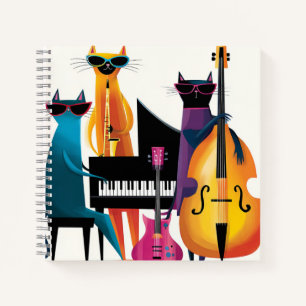 Carnet Chats musiciens de Jazz Cool Band