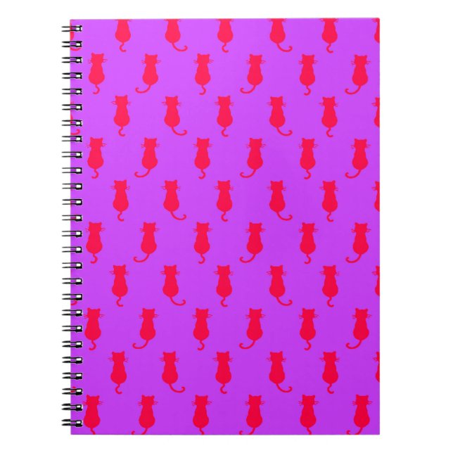 Carnet Chats Rouges Fantaisistes Forever Lilac (Devant)
