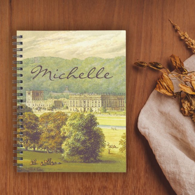 Carnet Chatsworth Derbyshire Jane Austen Darcy Pemberly (Créateur téléchargé)