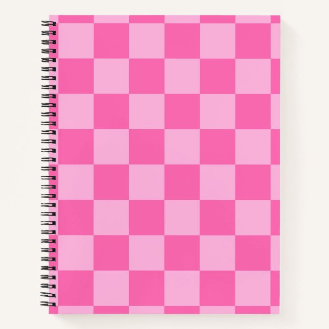 Carnet Chaud Pink Checkerboard (Devant)