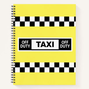 Carnet Chauffeur de taxi jaune hors service