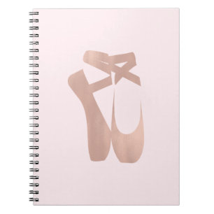 Carnet Chaussons de ballet roses personnalisés Ballerine 