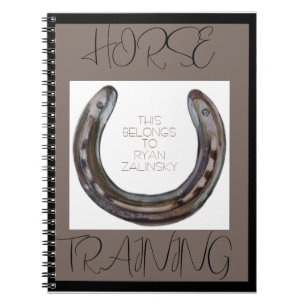 Carnet chaussures de cheval et mouche