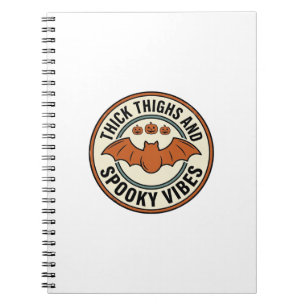 Carnet Chauve-souris d'Halloween Cuisses Épaisses Vibes S