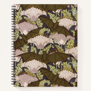 Carnet Chauves-souris et pavots, Animal & Floral Design A