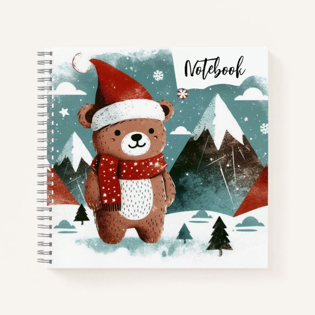 Carnet Cheer alpin – Santa Bear dans un pays des merveill (Devant)