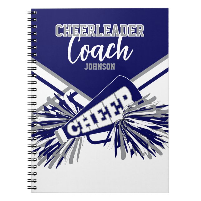 Carnet Cheerleader Coach - Navy Blue, Gary & White (Devant)