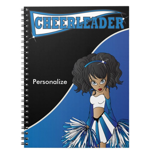 Carnet Cheerleader | DIY Name | Blue Notebook (Devant)