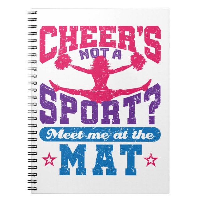 Carnet Cheer's Not a Sport Funny Cheerled Pom-pom girl (Devant)