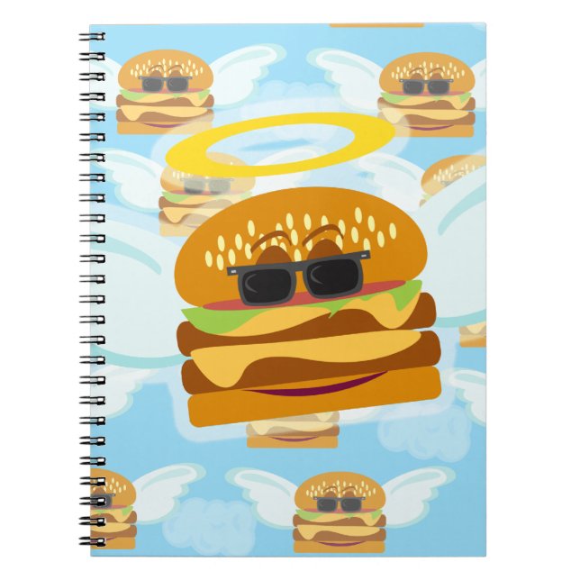 Carnet Cheeseburger Angel Motif de dessin amusant (Devant)